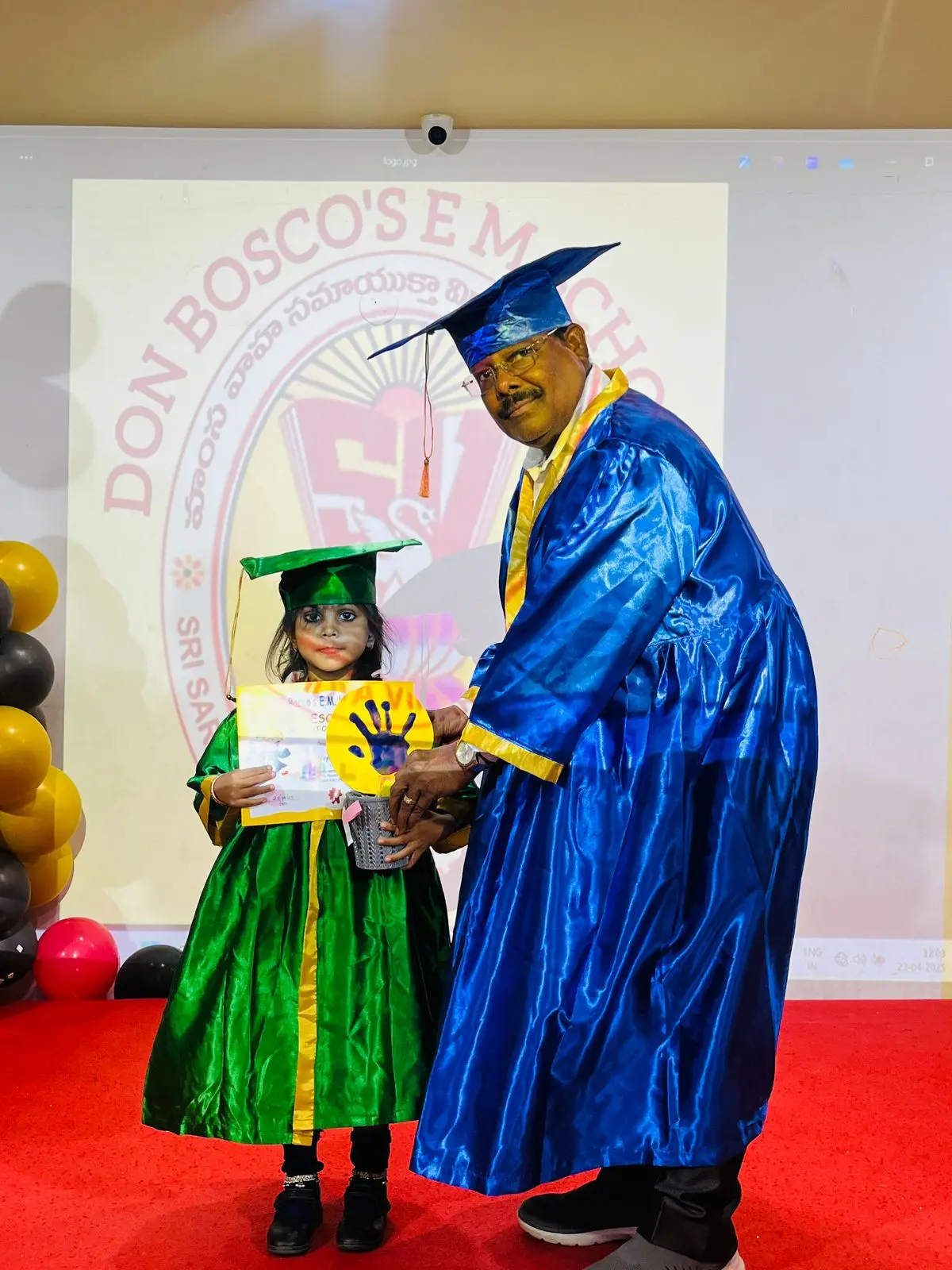 A student activity at Don Bosco's English Medium School